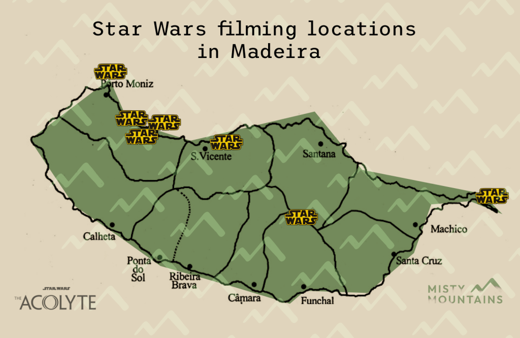 Star Wars filming locations map view