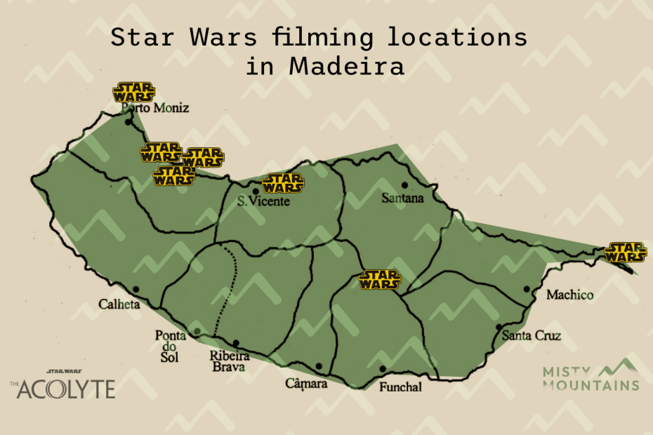 Star Wars filming locations map view