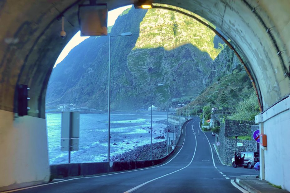 famous tunel in Sao Vicente