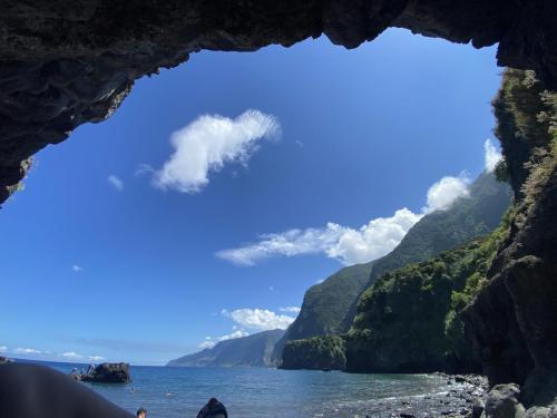 Seixal Beach cave